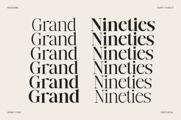Grand Nineties Font - Preview 3