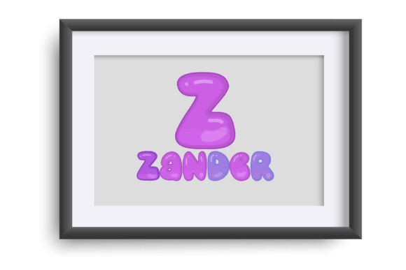 Grape Jello Font PNG with transparent background - Preview 3