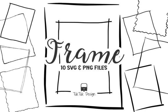 Hand Drawn Rectangle Frame SVG PNG