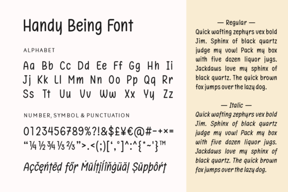 Handy Being Font - Preview 5