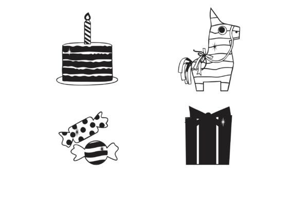 Happy Hues Bash Dingbats Font PNG with transparent background - Preview 5