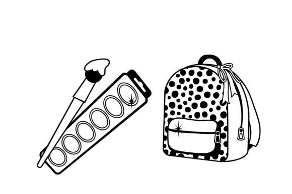 Happy Hues School Dingbats Font PNG with transparent background - Preview 3