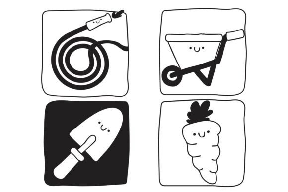 Iconic Garden Dingbats Font PNG with transparent background - Preview 5