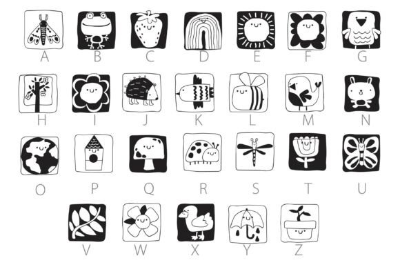Iconic Spring Dingbats Font PNG with transparent background - Preview 1