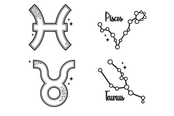 In the Stars Constellations Dingbats Font PNG with transparent background - Preview 5