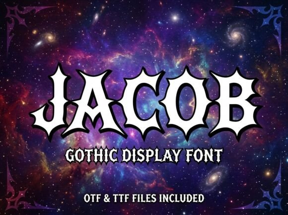 Jacob Font PNG with transparent background - Preview 1