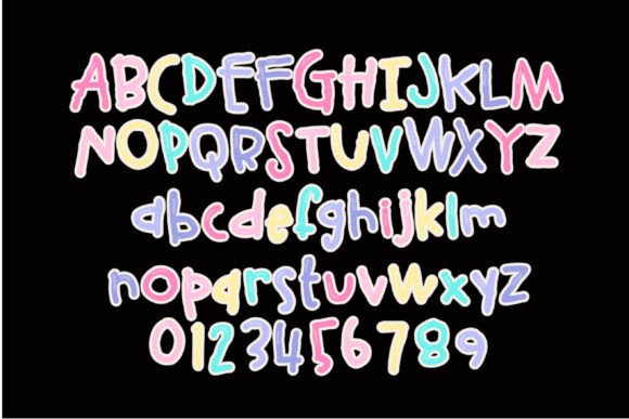 Kindergarten Kandy Font PNG with transparent background - Preview 2