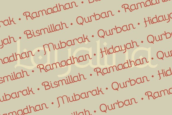 Layalina Font PNG with transparent background - Preview 2