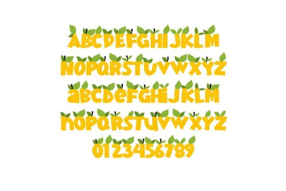 Lemon Meringue Font PNG with transparent background - Preview 1