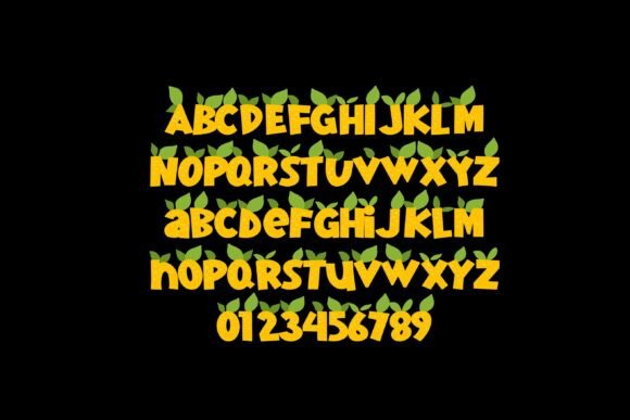 Lemon Meringue Font PNG with transparent background - Preview 2