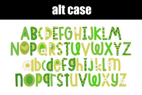 Lime Blossom Font PNG with transparent background - Preview 6