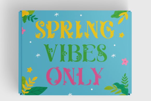 Lush Garden Font PNG with transparent background - Preview 3