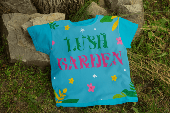 Lush Garden Font PNG with transparent background - Preview 6