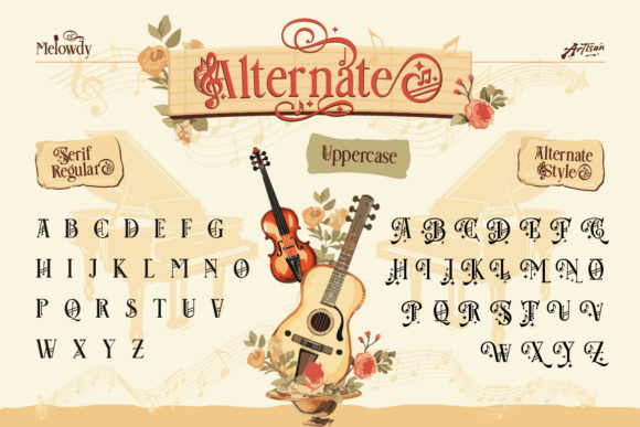 Melowdy Font font preview - 3
