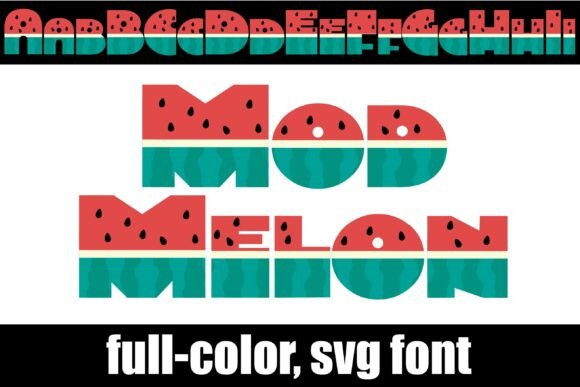 Mod Melon Color Fonts Font By Illustration Ink