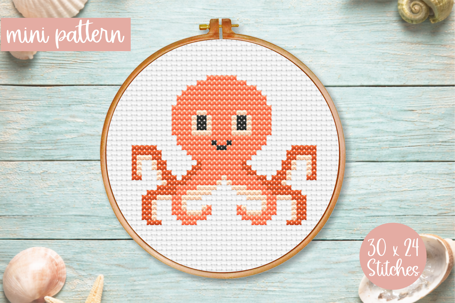 Octopus Cross Stitch Pattern Animals