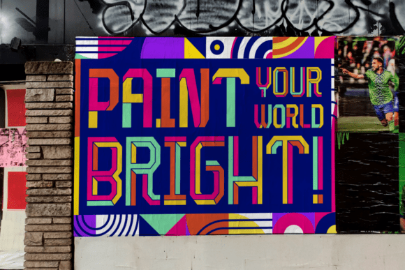 Paint Burst Font PNG with transparent background - Preview 4