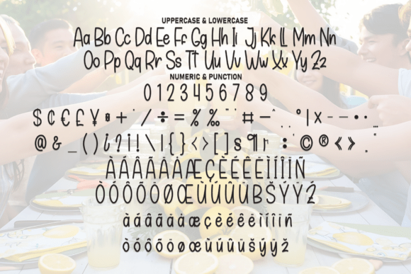 Party Lemonade Font PNG with transparent background - Preview 6
