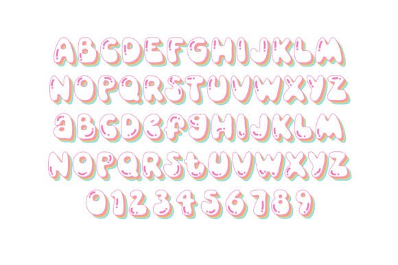 Pastel Days Font PNG with transparent background - Preview 1