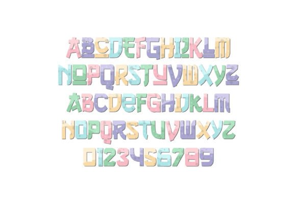 Pastel Nokizaru Font PNG with transparent background - Preview 1
