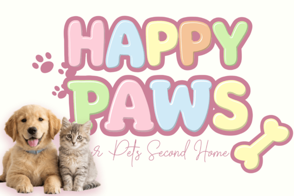 Pogo Puff Font PNG with transparent background - Preview 2