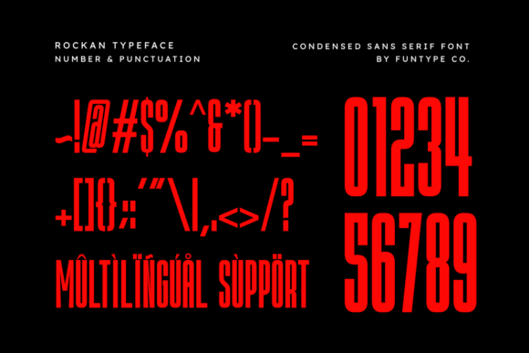 Rockan Font PNG with transparent background - Preview 2