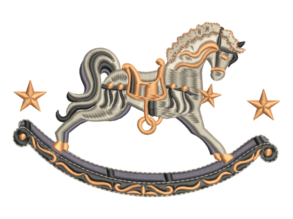 Rocking Horse Embroidery