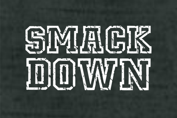 Rough Jersey Font font preview - 2