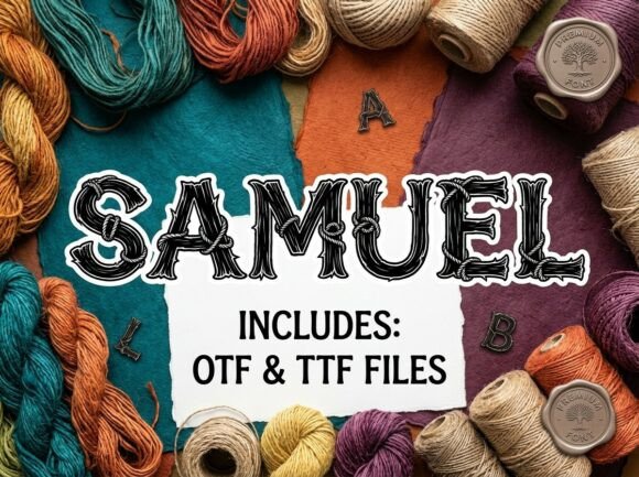 Samuel Font PNG with transparent background - Preview 2