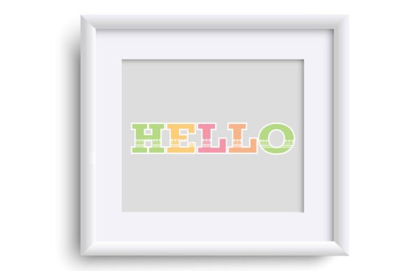 Simply Pastel Font PNG with transparent background - Preview 3