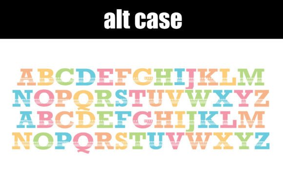 Simply Pastel Font PNG with transparent background - Preview 5