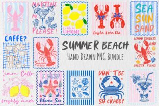 Summer Beach Hand Drawn PNG Bundle Graphic by LibbyWishes · Creative ...