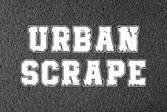 Asphalt Grunge Font PNG with transparent background - Preview 3
