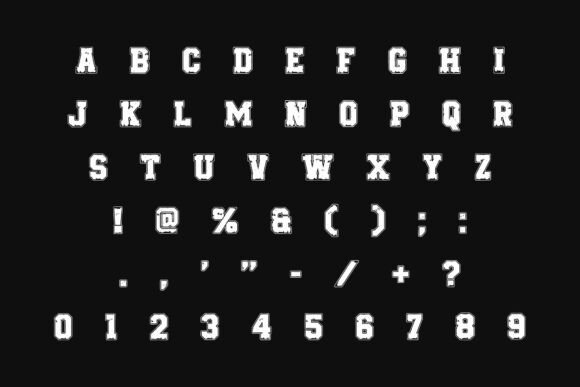 Asphalt Grunge Font - Preview 6