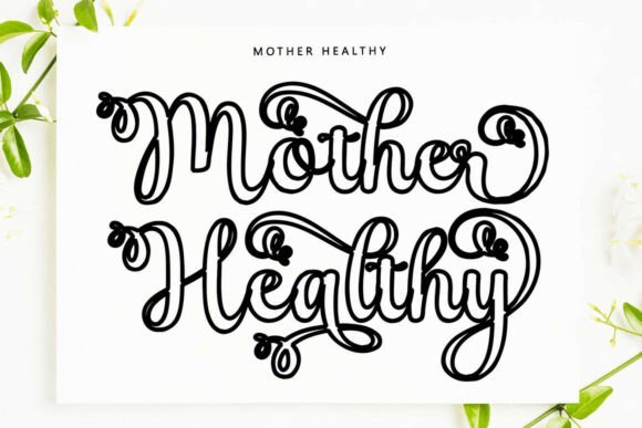 Baby Kayla Outline Font - Preview 6