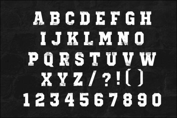 Block Varsity Font - Preview 4