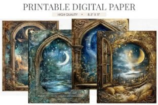 Celestial Archway Digital Paper Graphic by Luv Bijou · Creative Fabrica