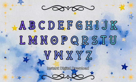 Celestial Star Font - Preview 1
