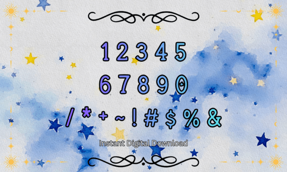 Celestial Star Font - Preview 3
