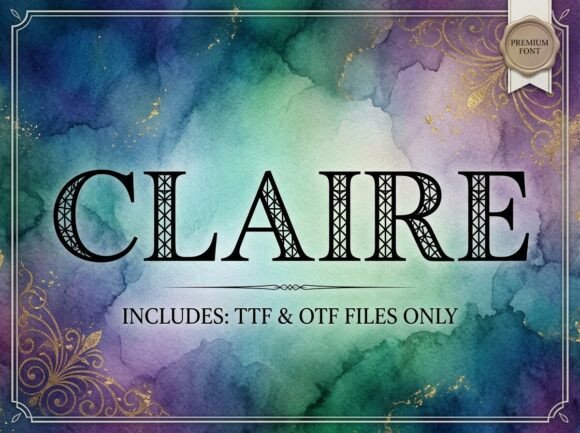 Claire Font - Preview 1