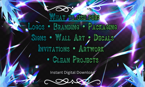Crystal Shard Font PNG with transparent background - Preview 3