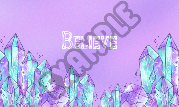 Crystal Shard Font PNG with transparent background - Preview 5