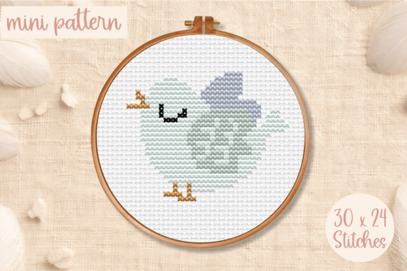 Cute Birdie Cross Stitch Pattern Sparrow