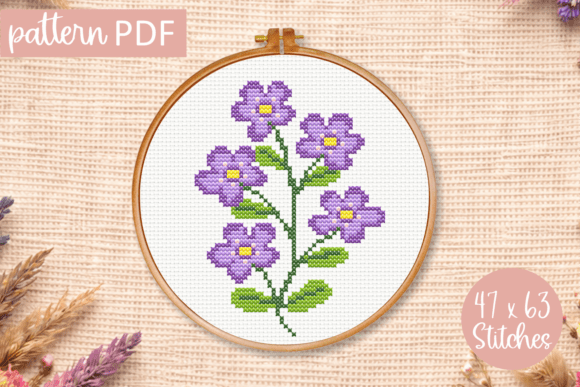 Flowers Cross Stitch Pattern Spring