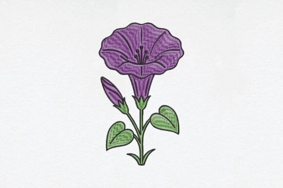 Geranium Flower Embroidery