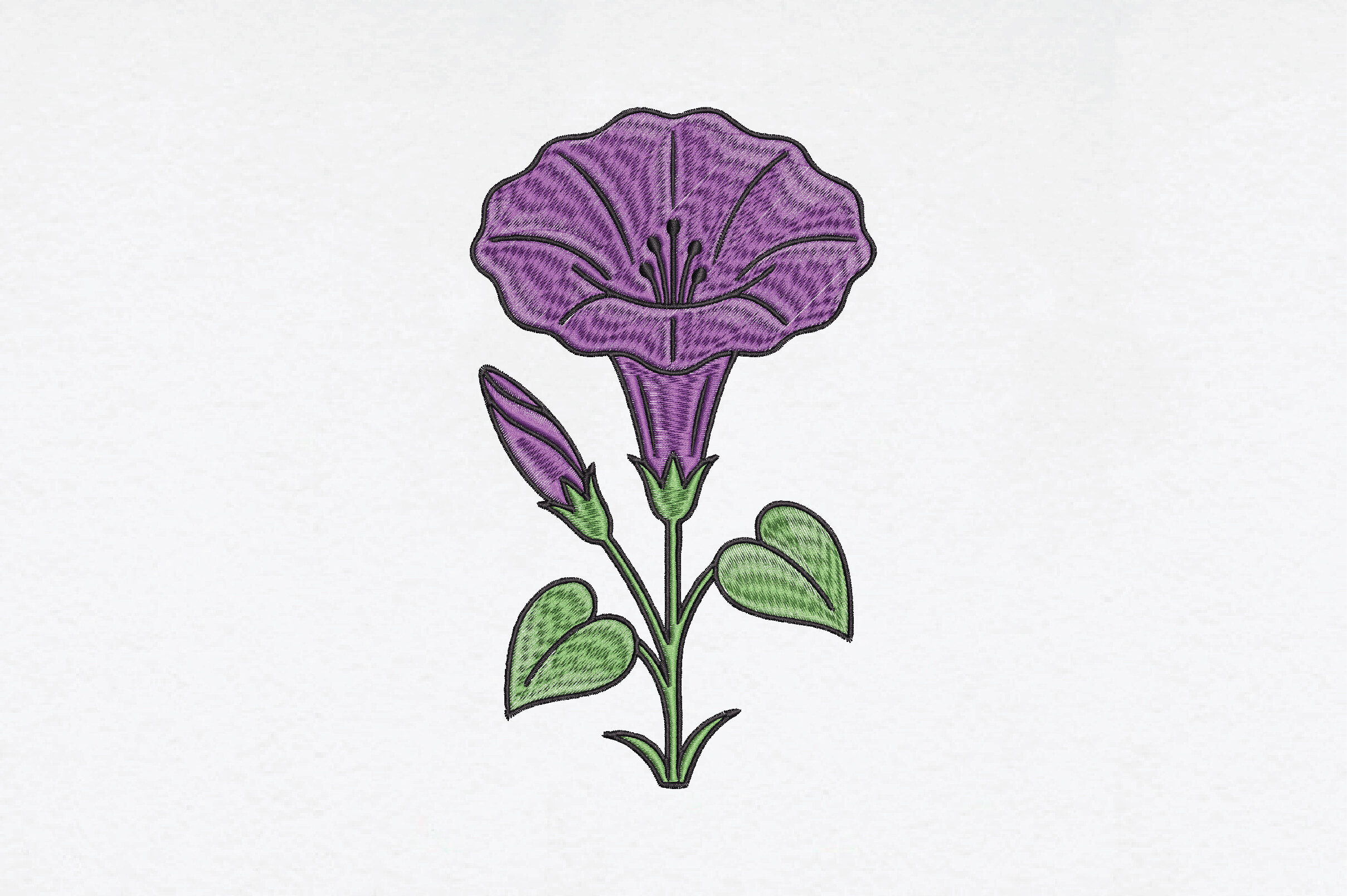 Geranium Flower Embroidery