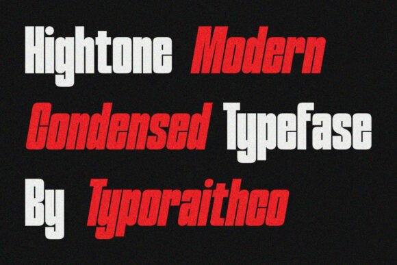 Hightone Font PNG with transparent background - Preview 3