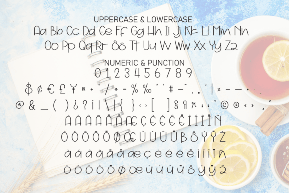 Honey Notebook Font PNG with transparent background - Preview 6