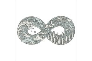 Infinity Sign In Nature Infinity Symbol with Nature Freebie Graphic by Design BLOOM · Creative ...