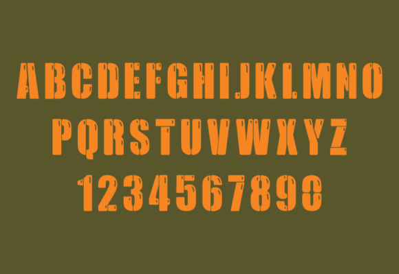 Kids Army Bubble Font PNG with transparent background - Preview 2